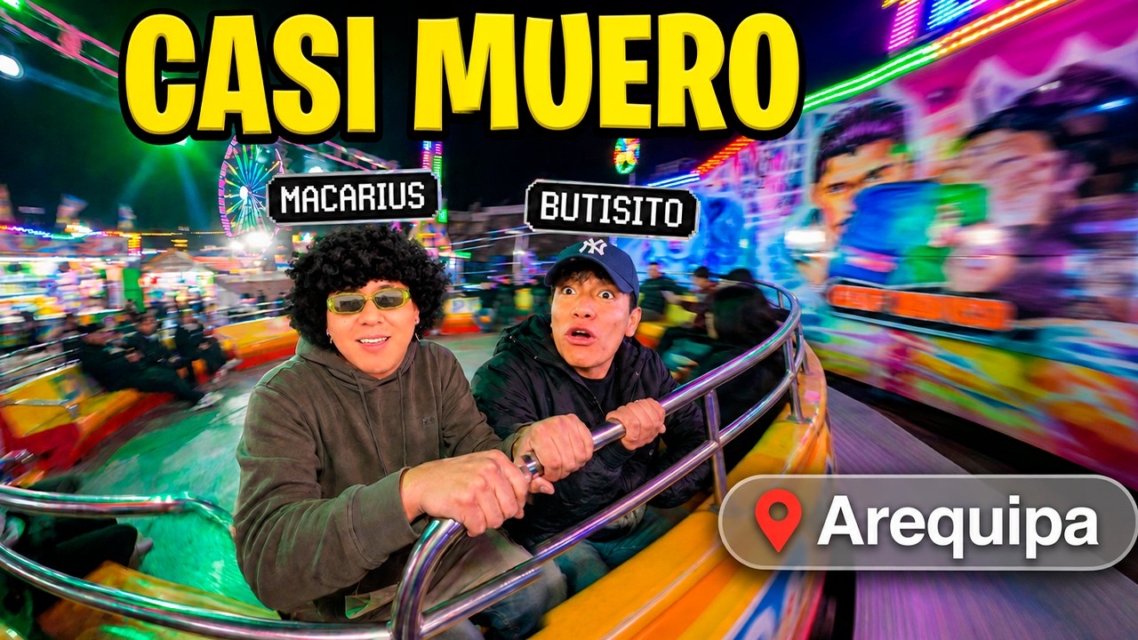 Buti y Macarius casi mueren en un juego mecánico de Arequipa